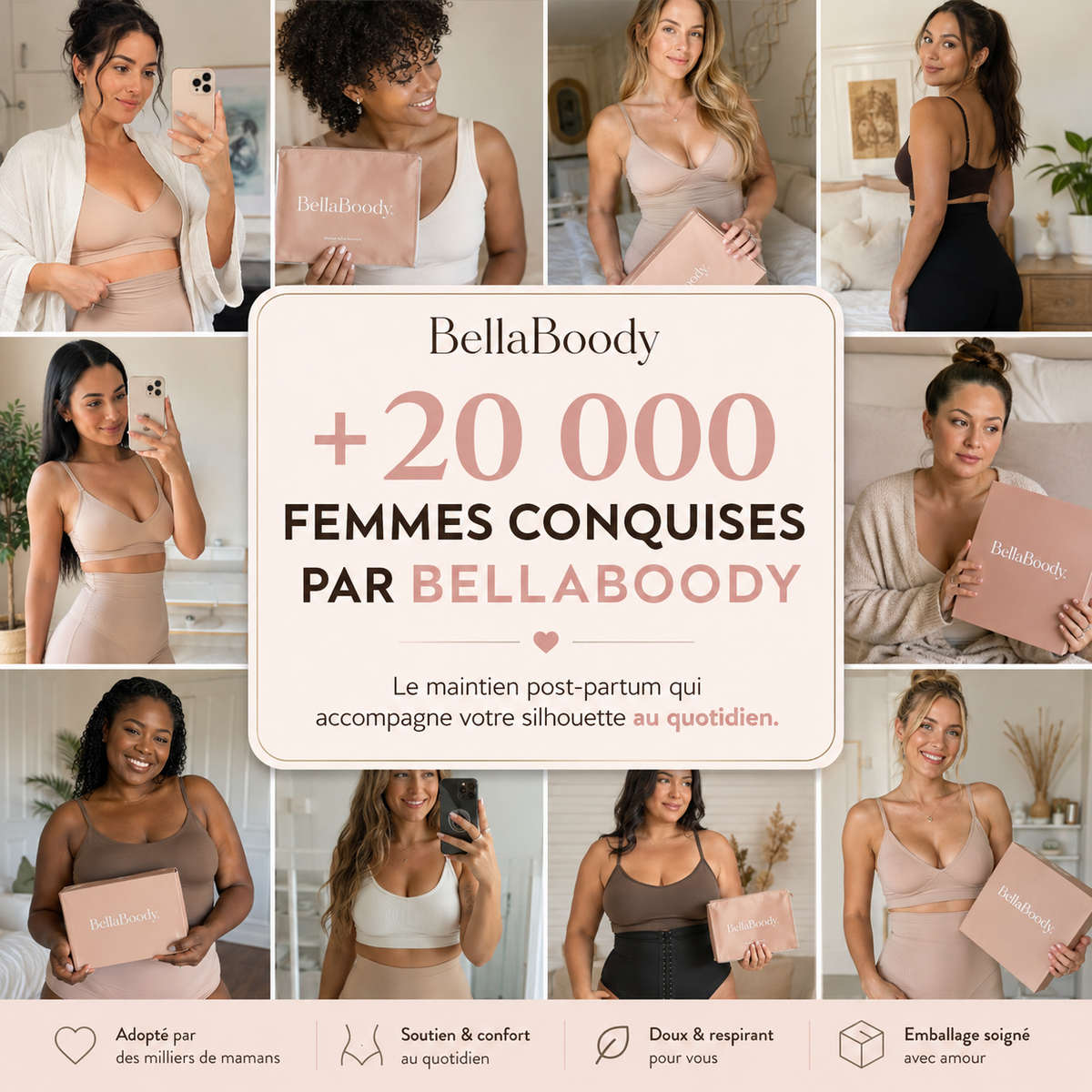 Culotte gainante Post-Partum — Compression 360°