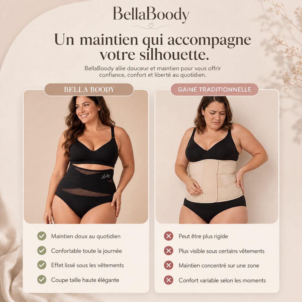 Culotte gainante Post-Partum — Compression 360°